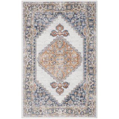 Tapis persan vieilli Nourison Abby, lavable en machine, pour intérieur uniquement.