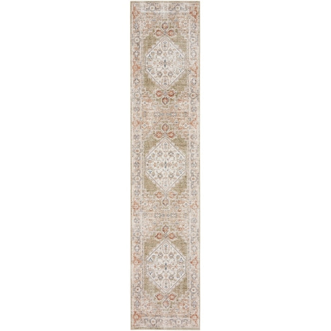 Tapis persan vieilli Nourison Abby, lavable en machine, pour intérieur uniquement.