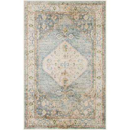 Tapis persan vieilli Nourison Abby, lavable en machine, pour intérieur uniquement.
