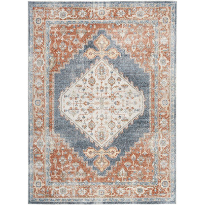 Tapis persan vieilli Nourison Abby, lavable en machine, pour intérieur uniquement.