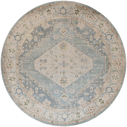 Tapis persan vieilli Nourison Abby, lavable en machine, pour intérieur uniquement.