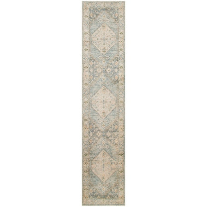 Tapis persan vieilli Nourison Abby, lavable en machine, pour intérieur uniquement.
