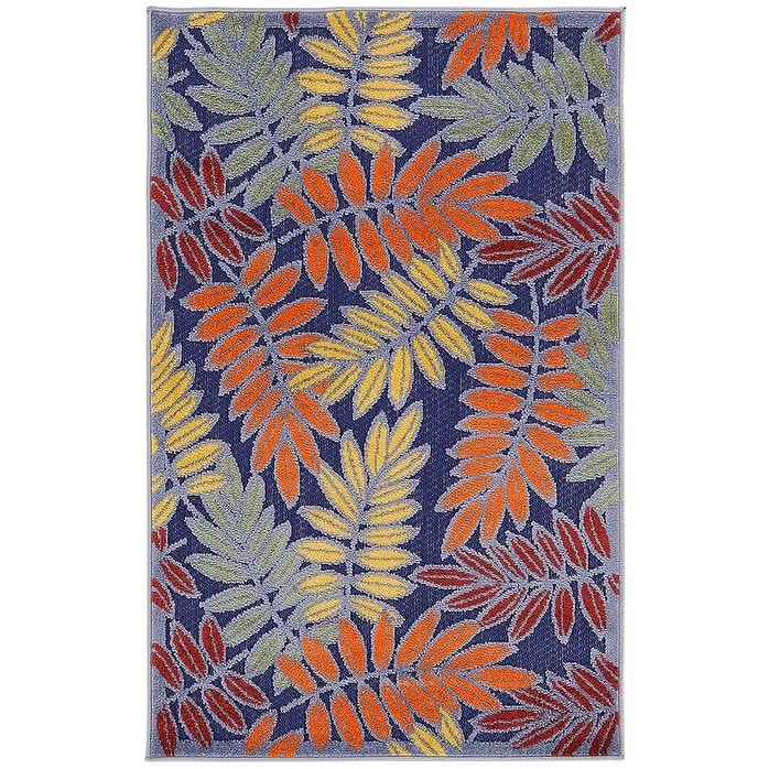 Tapis d'intérieur/extérieur à motif floral Nourison Alice