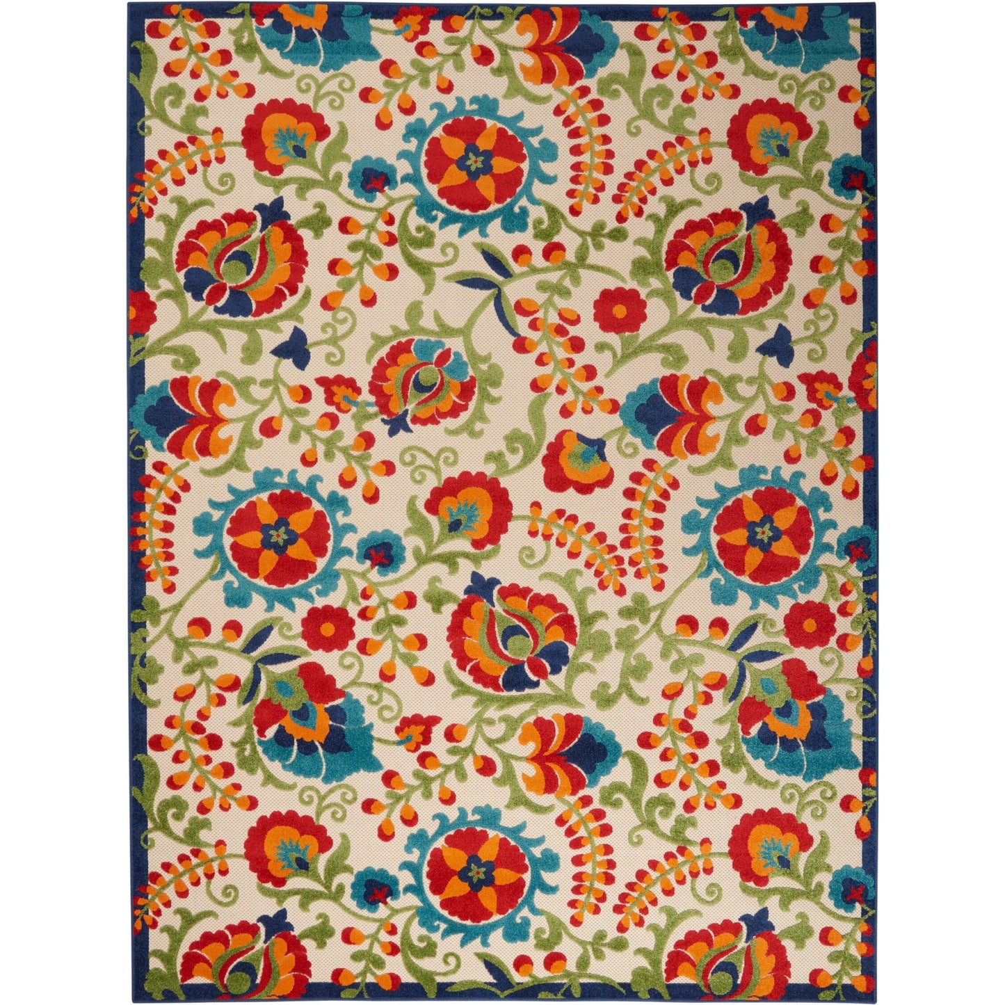 Tapis d'intérieur/extérieur à motif floral Nourison Alice