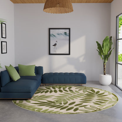 Tapis d'intérieur/extérieur à motif floral Nourison Alice