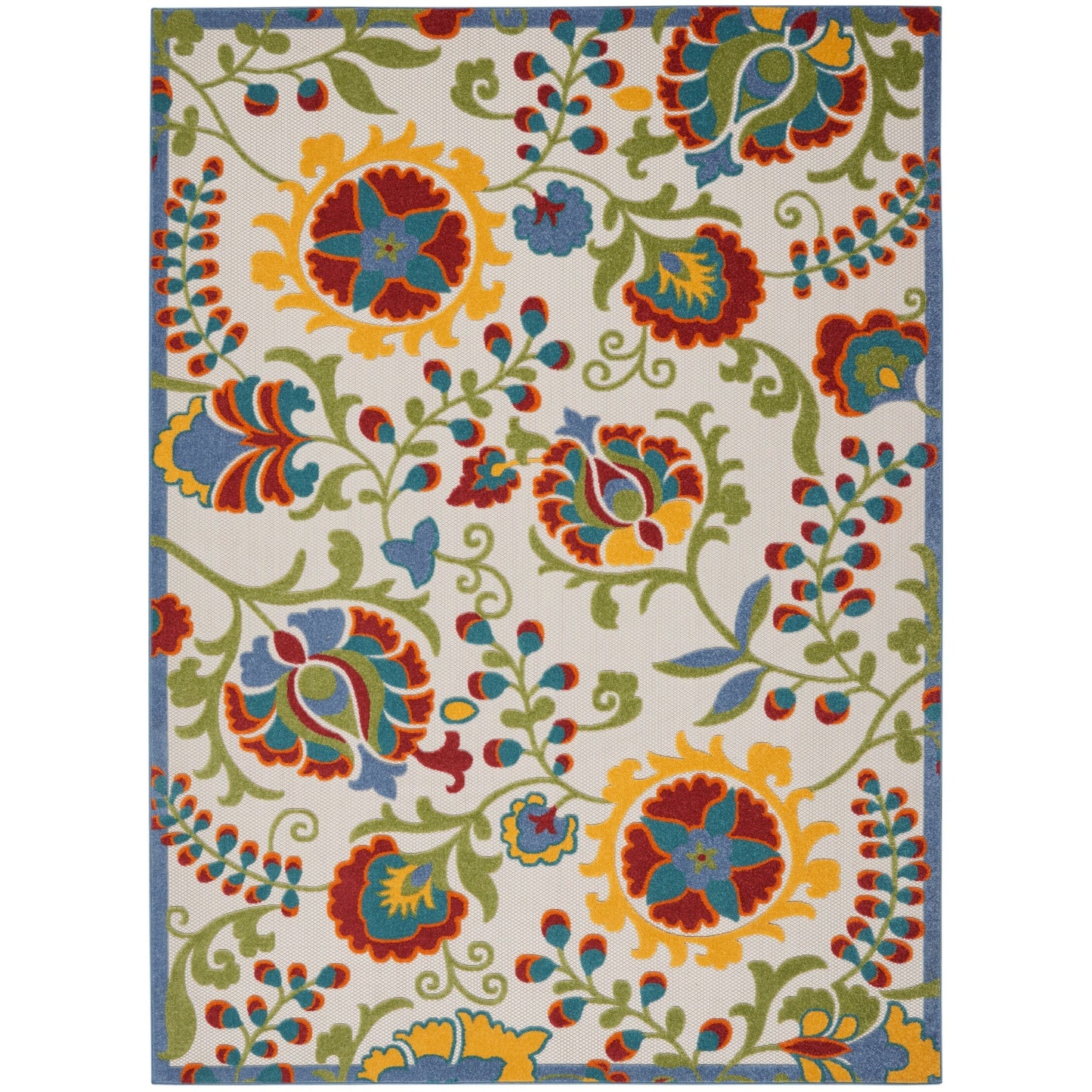Tapis d'intérieur/extérieur à motif floral Nourison Alice