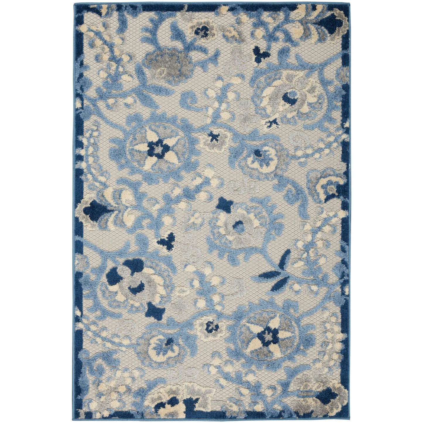 Tapis d'intérieur/extérieur à motif floral Nourison Alice
