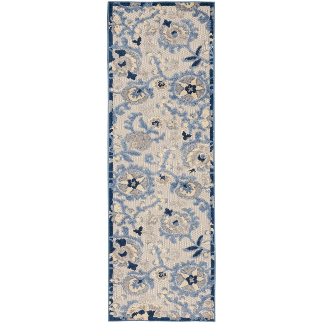 Tapis d'intérieur/extérieur à motif floral Nourison Alice