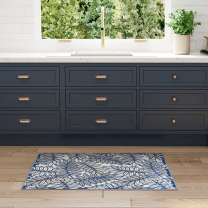 Tapis d'intérieur/extérieur à motif floral Nourison Alice