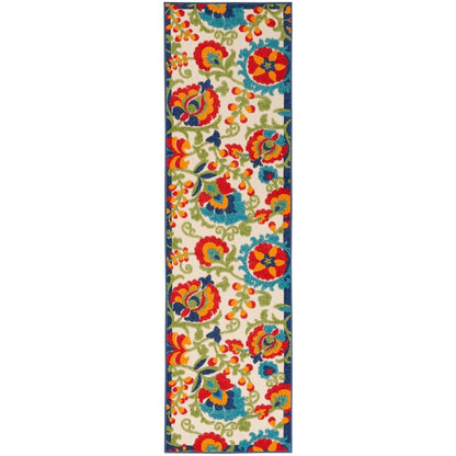 Tapis d'intérieur/extérieur à motif floral Nourison Alice