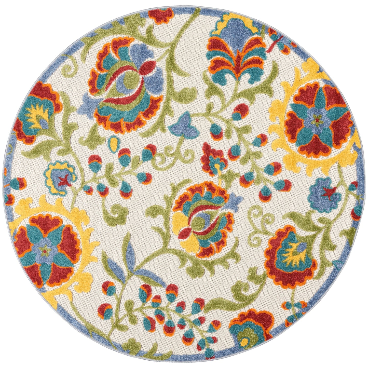 Tapis d'intérieur/extérieur à motif floral Nourison Alice
