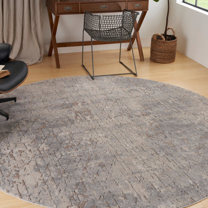 Tapis Nourison Concerto à motifs abstraits beige et gris vieilli