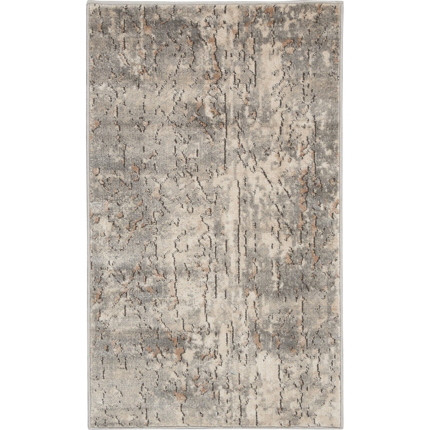 Tapis Nourison Concerto à motifs abstraits beige et gris vieilli