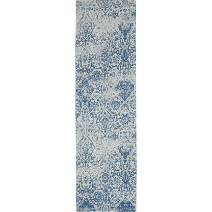 Tapis contemporain Nourison Damas vieilli