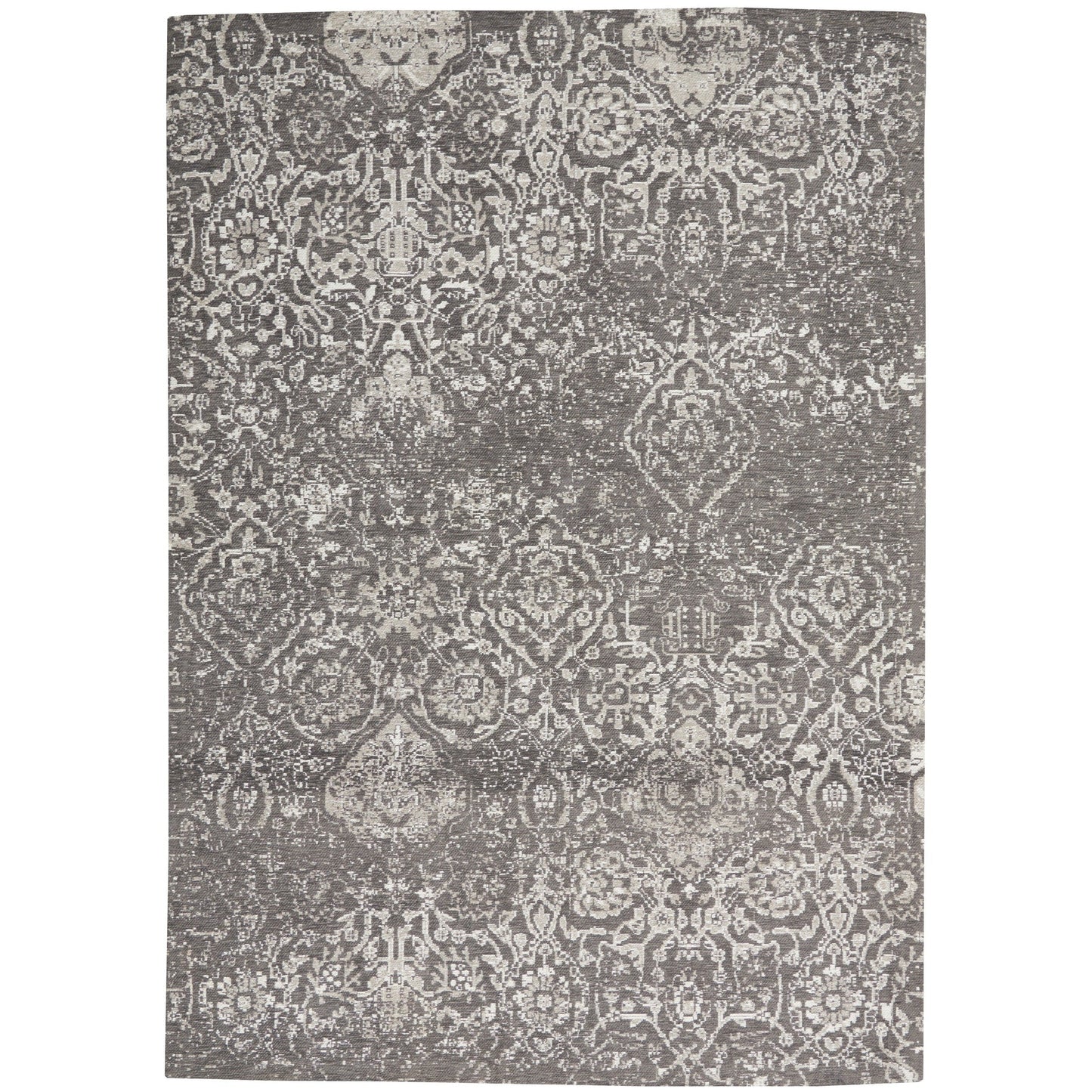 Tapis contemporain Nourison Damas vieilli