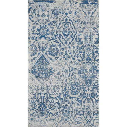 Tapis contemporain Nourison Damas vieilli