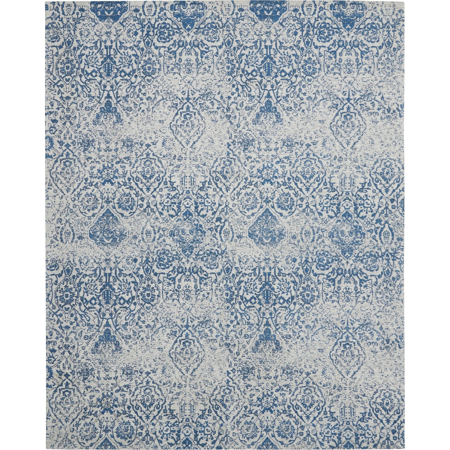 Tapis contemporain Nourison Damas vieilli