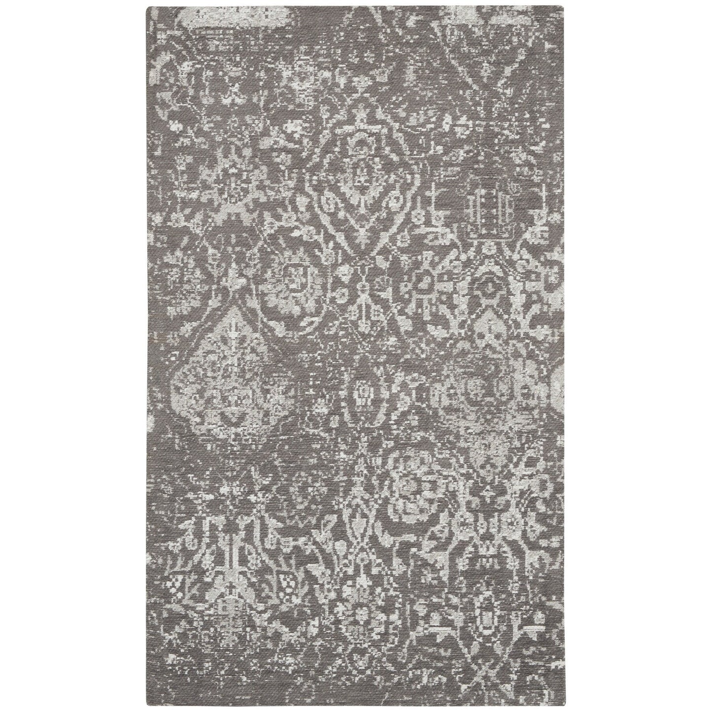 Tapis contemporain Nourison Damas vieilli