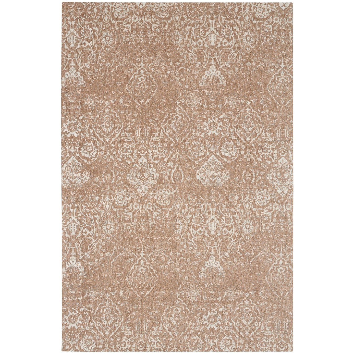 Tapis contemporain Nourison Damas vieilli