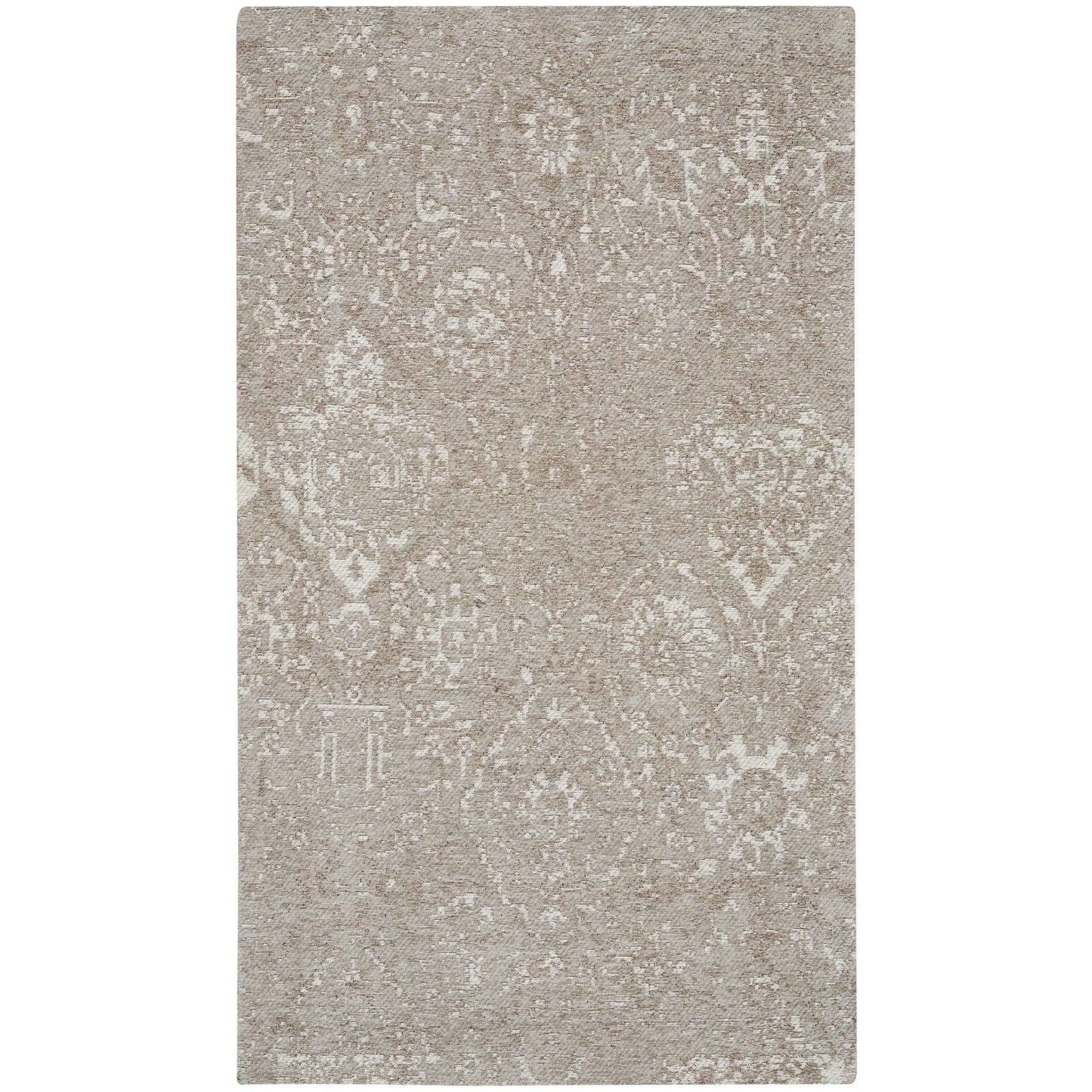 Tapis contemporain Nourison Damas vieilli