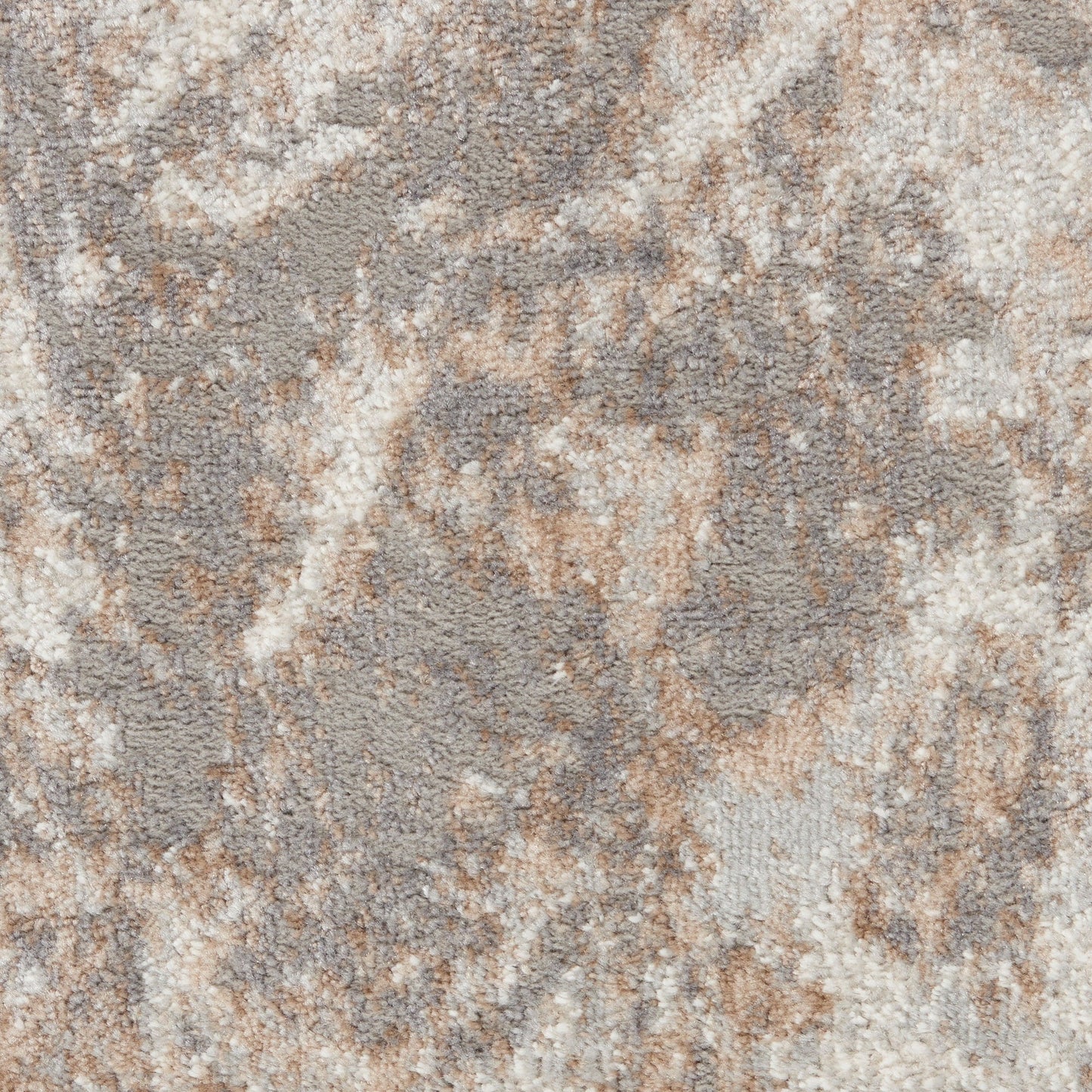 Tapis Nourison Elation moderne abstrait gris ivoire