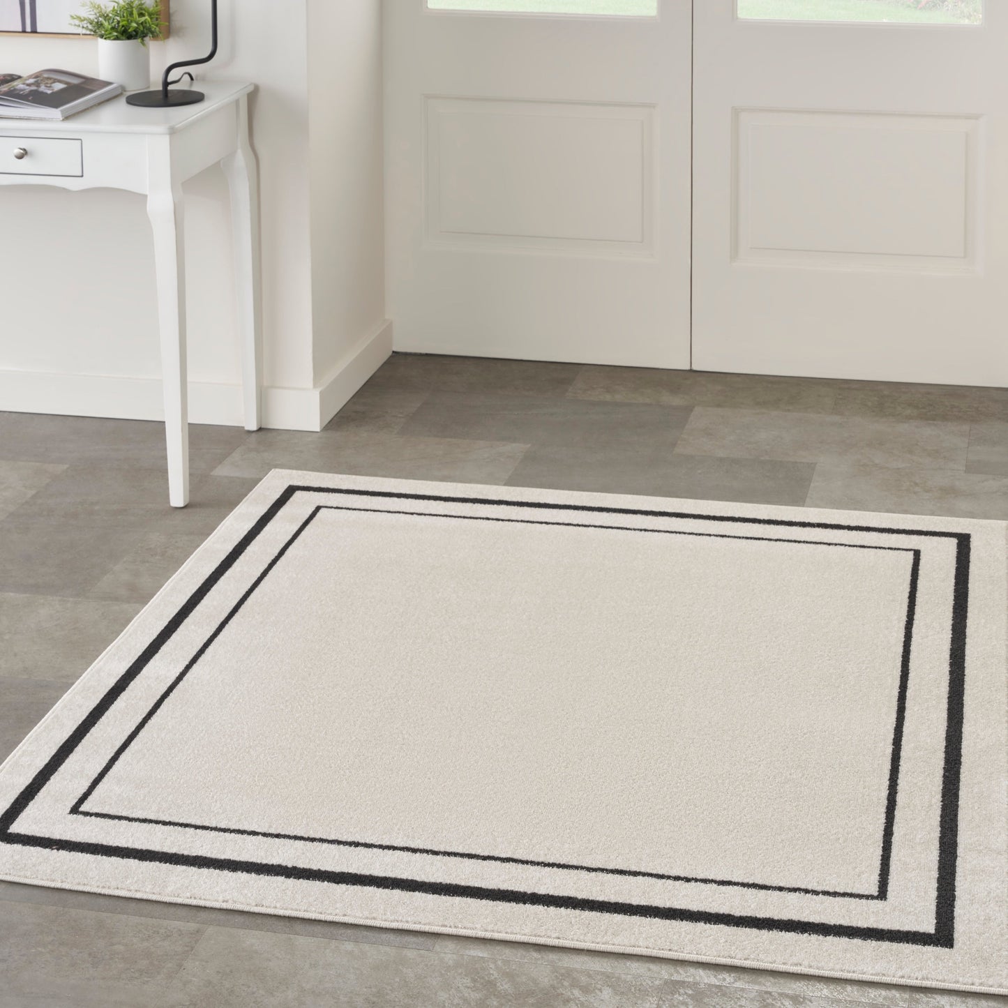 Tapis d'intérieur/extérieur uni Nourison Essentials