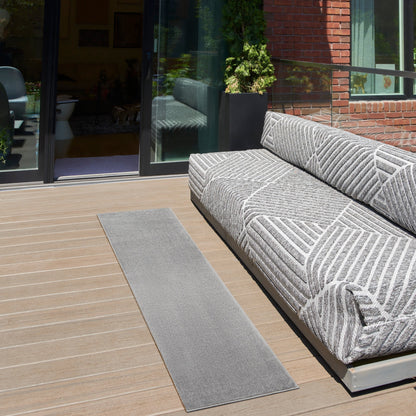 Tapis d'intérieur/extérieur contemporain uni Nourison Essentials