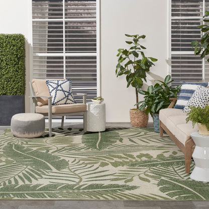 Tapis d'intérieur/extérieur Nourison Garden Oasis, inspiré par la nature