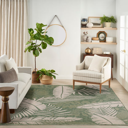 Tapis d'intérieur/extérieur Nourison Garden Oasis, inspiré par la nature