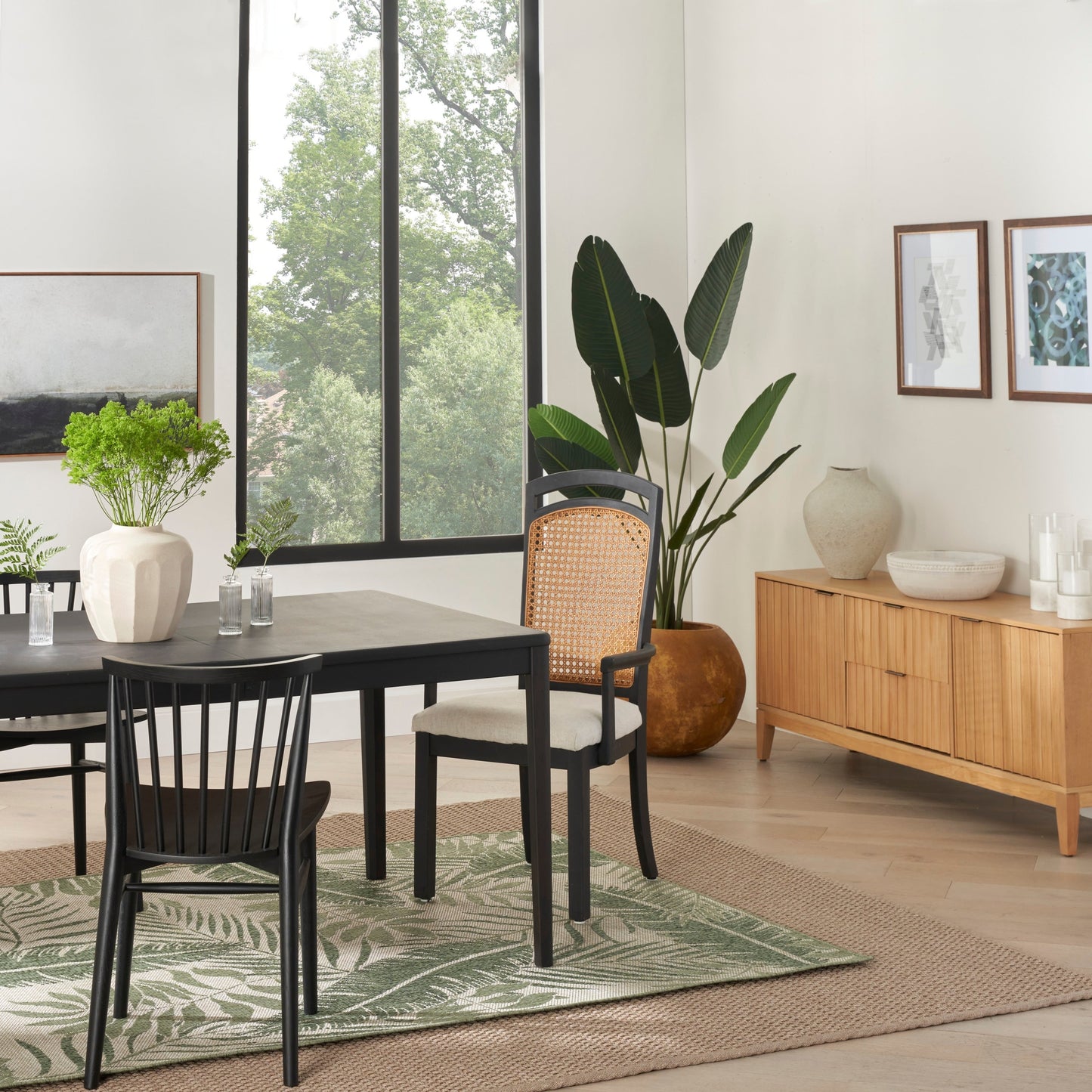 Tapis d'intérieur/extérieur Nourison Garden Oasis, inspiré par la nature