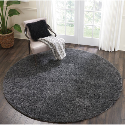 Tapis Nourison Malibu Shag moderne en peluche unie