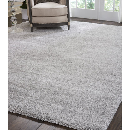 Tapis Nourison Malibu Shag moderne en peluche unie