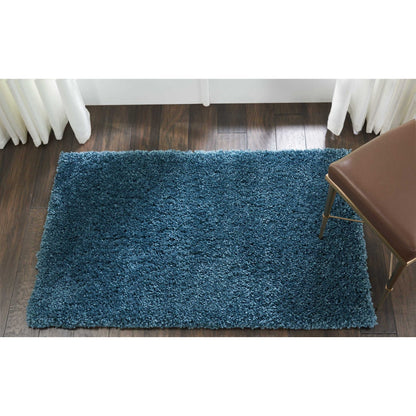 Tapis Nourison Malibu Shag moderne en peluche unie
