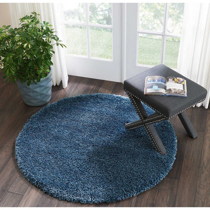 Tapis Nourison Malibu Shag moderne en peluche unie