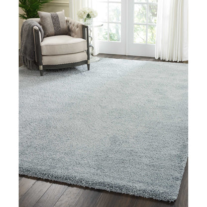 Tapis Nourison Malibu Shag moderne en peluche unie