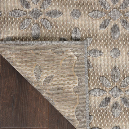 Tapis d'intérieur/extérieur Nourison Palamos à motif floral moderne et géométrique à hauteur variable