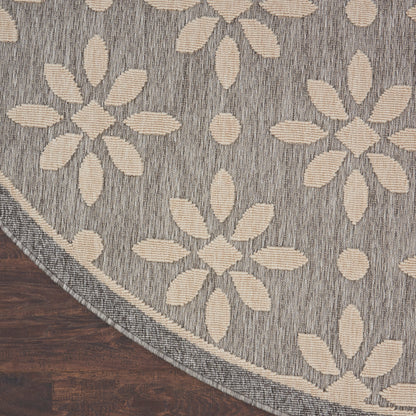 Tapis d'intérieur/extérieur Nourison Palamos à motif floral moderne et géométrique à hauteur variable