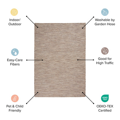 Tapis géométrique d'intérieur/extérieur Nourison Positano