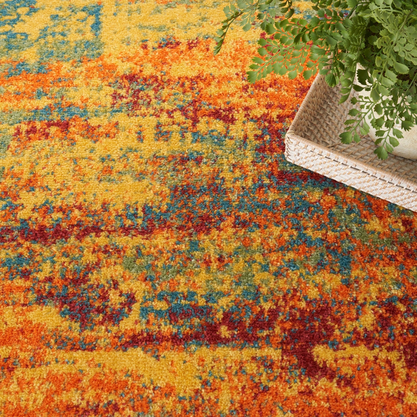 Tapis d'intérieur/extérieur abstrait Nourison Sandy