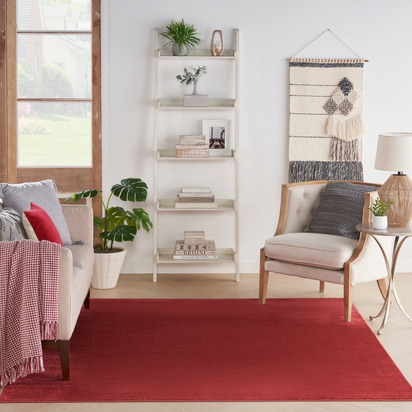 Tapis d'intérieur/extérieur Nourison moderne et uni