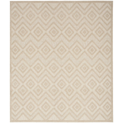 Tapis Nourison polyvalent pour intérieur/extérieur à tissage plat géométrique