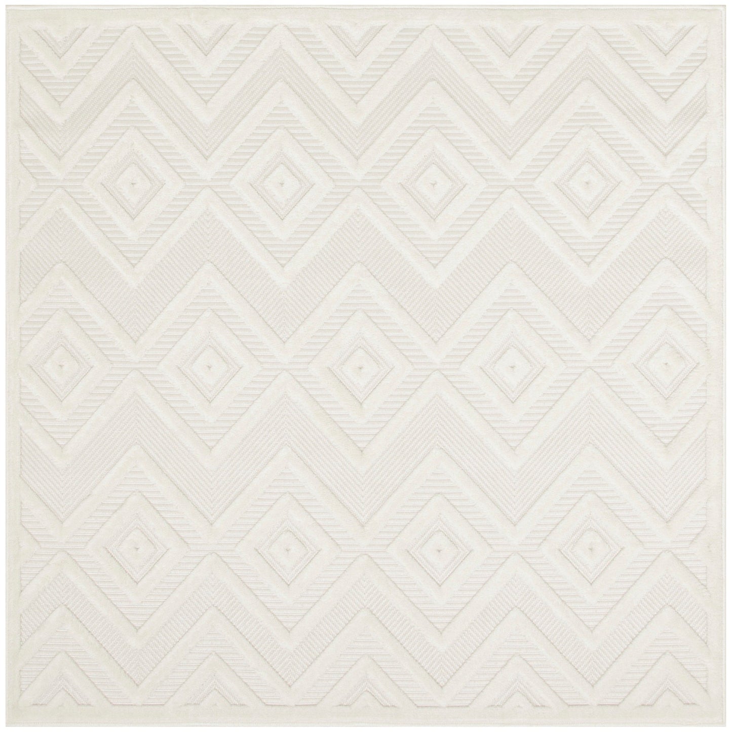 Tapis Nourison polyvalent pour intérieur/extérieur à tissage plat géométrique