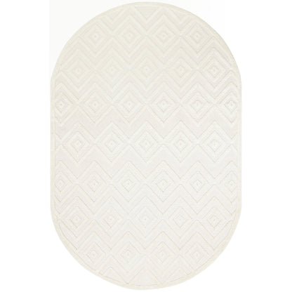Tapis Nourison polyvalent pour intérieur/extérieur à tissage plat géométrique