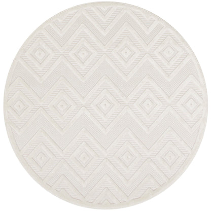 Tapis Nourison polyvalent pour intérieur/extérieur à tissage plat géométrique