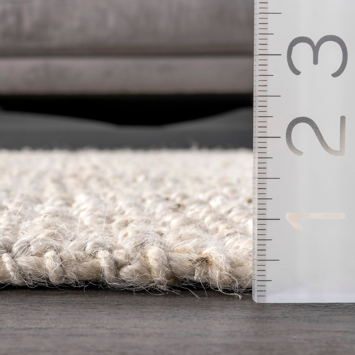 Tapis de ferme en jute uni Nuloom Ashli