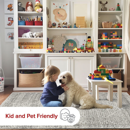 Tapis lavable en machine Nuloom Hart SpinClean Abstract Tribal