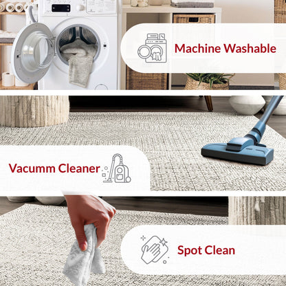 Tapis lavable en machine Nuloom Hart SpinClean Abstract Tribal