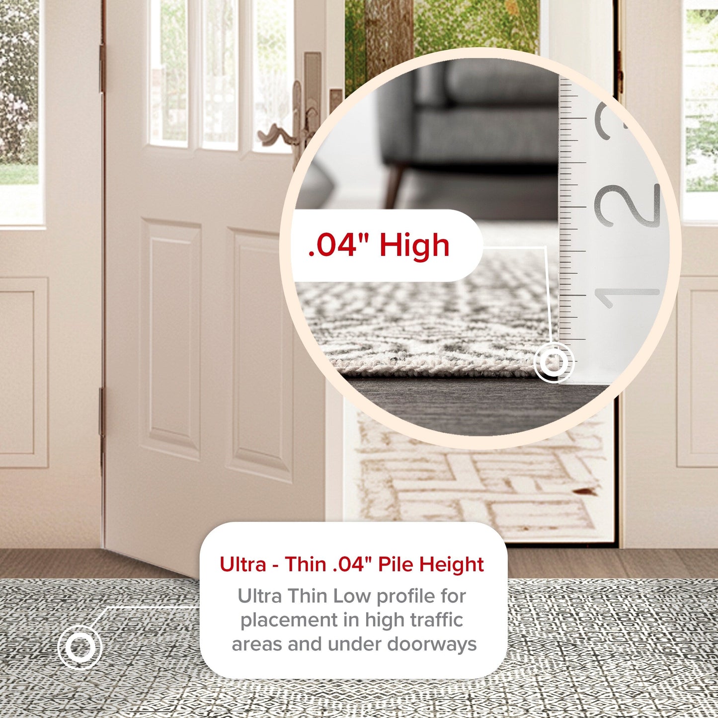 Tapis lavable en machine Nuloom Hart SpinClean Abstract Tribal