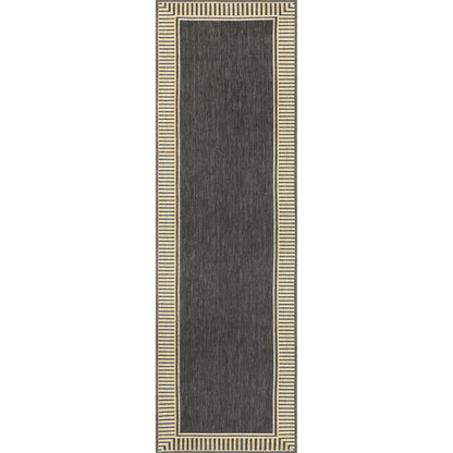 Tapis d'intérieur/extérieur Nuloom Leah Classic à bordures