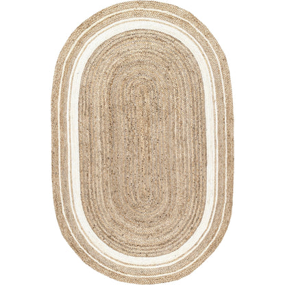 Tapis de sol Nuloom Rikki Coastal en jute tressé